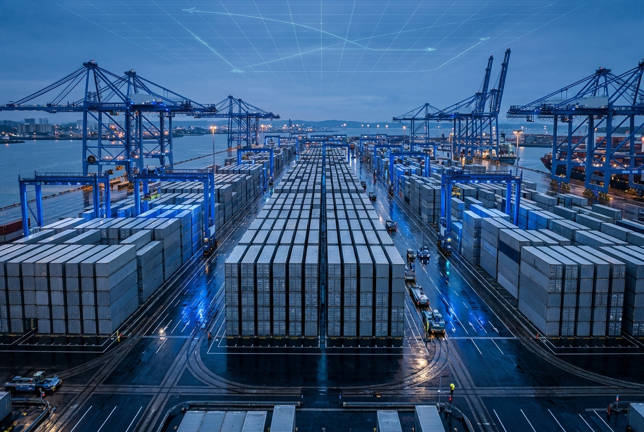 Intermodal freight terminal